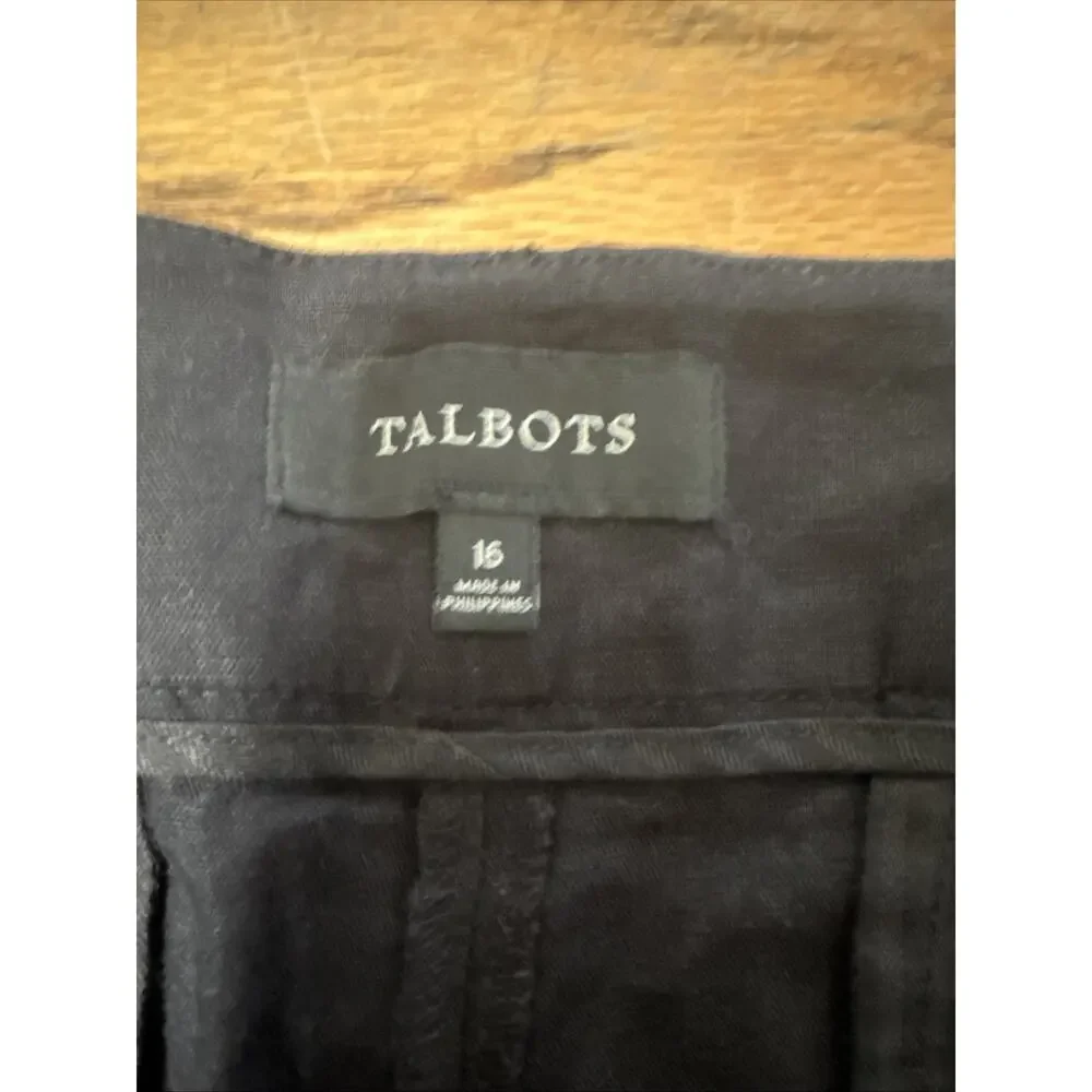 NWT Talbots 7 Perfect Shorts Size 16 linen preppy